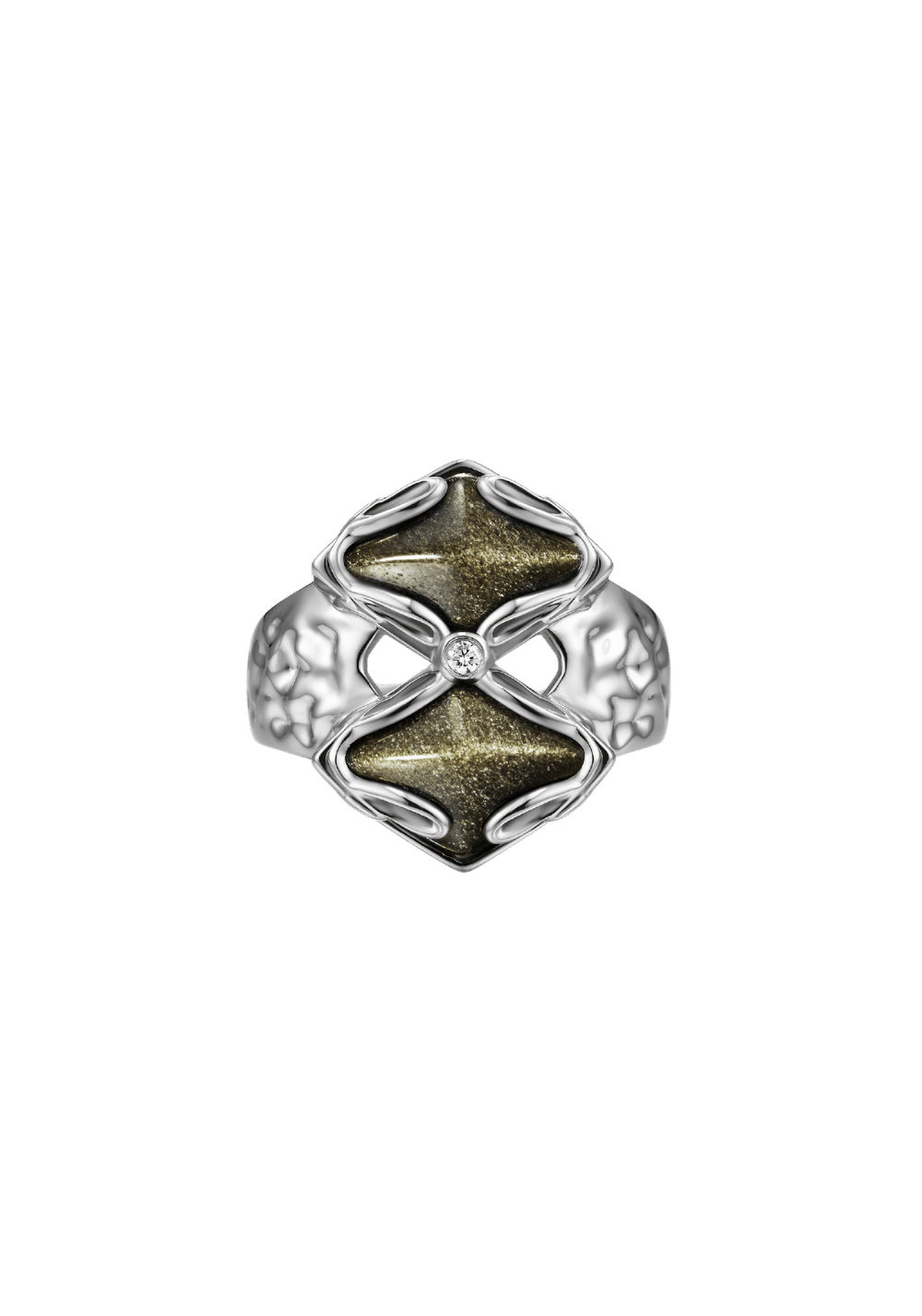 Black Phoenix Dual Obsidian Ring - PSYLOS 1, Black Phoenix Dual Obsidian Ring, Accessories, The Last Redemption, PSYLOS 1